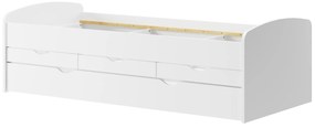 Pat pentru copii 90 cm Nilac 01 (Alb). 1068206