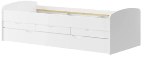 Pat pentru copii 90 cm Nilac 01 (Alb). 1068206