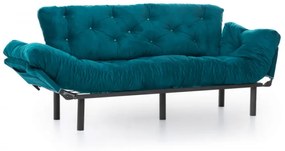 Canapea Extensibilă cu 3 Locuri Nitta Triple, Verde Petrol