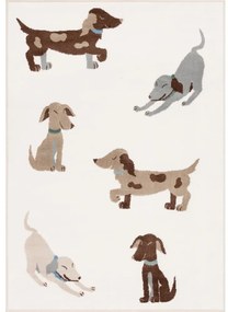 Covor pentru copii fildeș 80x150 cm Dogsie Pearl – FD