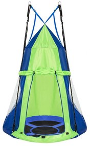 Leagan cuib-110 cm-albastru-cu cort