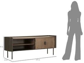 Comodă TV maro din lemn de brad 150x58 cm Toronto – Mauro Ferretti