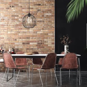 Lustră pe cablu ZOYA 1xE27/60W/230V neagră