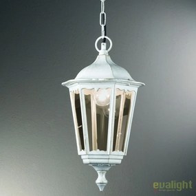 Pendul exterior stil clasic IP43 Puchberg AL 11K/82502 weiß-gold/rauch OR
