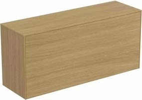 Dulap baza suspendat Ideal Standard Atelier Conca 1 sertar cu blat 120 cm finisaj stejar deschis