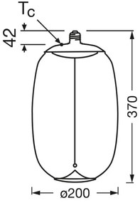 Bec LED Osram VINTAGE FILAMENT E27/4W/230V 2700K