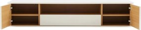 Comoda TV suspendata LOFT 150cm natur/ alb