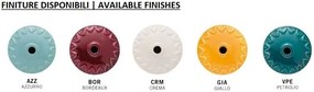 Aplica design retro realizata manual din ceramica si metal COLORS