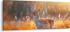 Tablou - Cerb în câmp (120x50 cm)