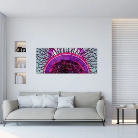 Tablou abstrac - crengi violete (120x50 cm), în 40 de alte dimensiuni noi