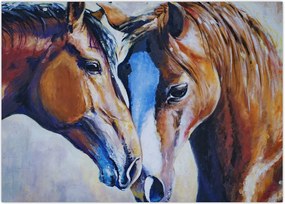 Tablou - Caii îndrăgostiți (70x50 cm)