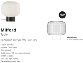 Lampa de masa moderna stil scandinav Milford 48965001 NL