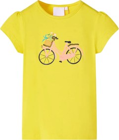 vidaXL Tricou pentru copii, galben, 104