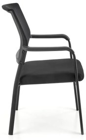 Scaun tapitat Bergen negru