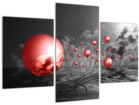 Tabloul bilelor roșii (90x60 cm)