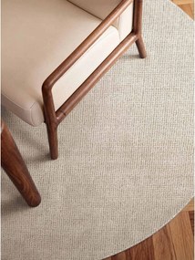 Covor crem țesut manual rotund din lână ø 160 cm Greenwich – Ted Baker