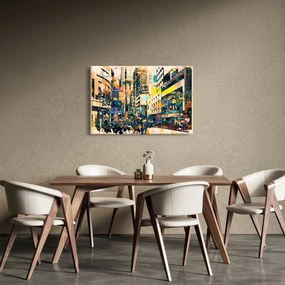Tablou abstacțiunii pictate (90x60 cm)