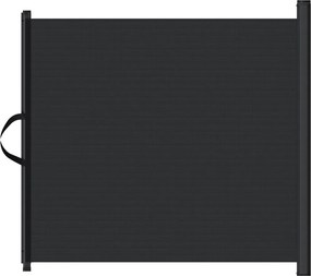 vidaXL Poartă retractabilă animale de companie, negru, 102,5x125 cm