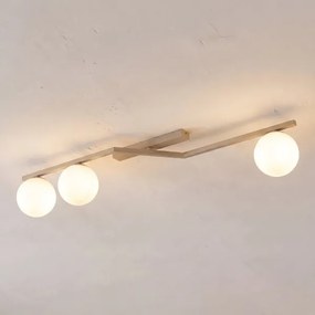 Plafonieră NATON 3xE14/10W/230V bej/alb