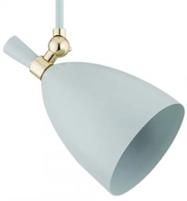 Lustră pe tijă CHARLOTTE 1xE27/15W/230V albastră/aurie Argon 4685