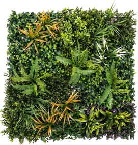 Outsunny Panouri perete iarbă, 100 x 100 cm decorațiune iarbă artificială cu legători, fundal verde | Aosom Romania