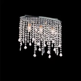 Plafoniera moderna cristale 3 becuri E14 RAIN 008370 IDEAL LUX