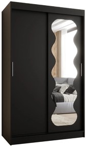 Dulap de haine 120 cm Spock (Negru). 1126073