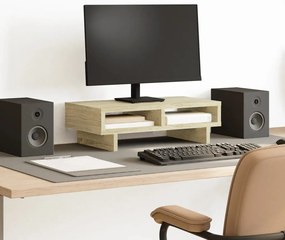 vidaXL Suport de monitor, stejar sonoma, 50x27x15 cm, lemn prelucrat