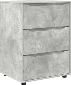 vidaXL Dulap de depozitare Gri din beton 60 x 48 x 81 cm Lemn compozit