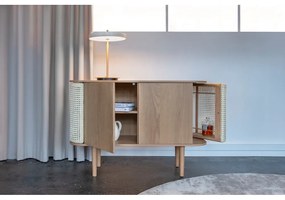 Comodă în culoare naturală joasă cu aspect de lemn de stejar 109x75 cm Treasures – UMAGE