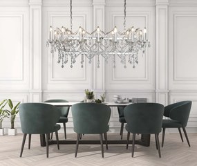 Lustra suspendata cristal design elegant Florence 14L 80614-14CC SRT