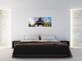 Tablou - Turnul Eiffel colorat (120x50 cm)