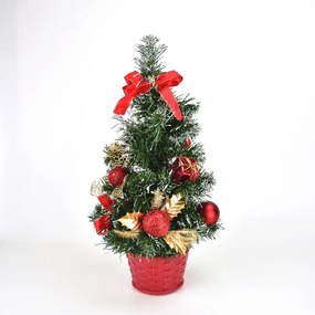 Pom de Crăciun Growell roșu, 35 cm