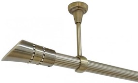 Galerie tavan fara inele DIVA striat /25 - aur antic (Alege marime: 160 cm)