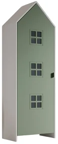 Șifonier de copii alb/verde 58x172x37 cm Casami Bruges – Vipack