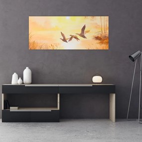 Tablou - Macarale la apus de soare (120x50 cm)