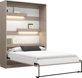 Pat rabatabil vertical Genius 120x200 cu birou - congo / cașmir