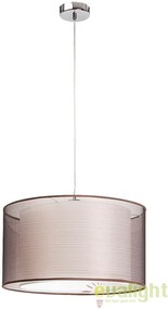 Lustra, Pendul design modern, finisaj crom/ maro, diametru 44,5cm, Anastasia 2632 RX