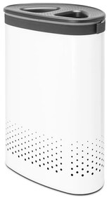 Coș de rufe alb din metal 55 l Selector – Brabantia