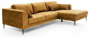 Colțar Milford 100Cutie de pat, 275x168x80cm, 106 kg, Picioare: Metal, Lemn: Fag