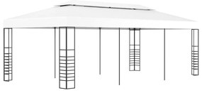 vidaXL Pavilion marchiză, alb, 6 x 3 m