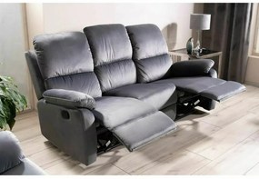 Canapea extensibila Spencer 3 velvet gri Blu14