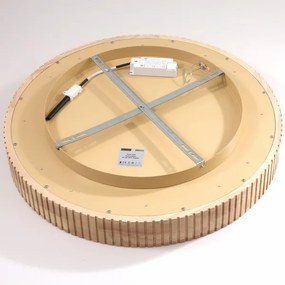 Brilagi - Plafonieră LED FALCON WOOD MODERN, 40 W, 230 V, Ø 60 cm, lemn
