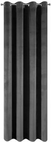 Draperie neagră elegantă 140 x 250 cm Lungime: 250 cm