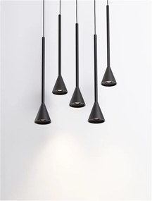 Lustra LED dimabila suspendata NET negru