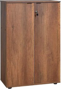 Bibliotecă Adore Rio cu 2 Uși, Cheie și 3 Rafturi, 72 x 109 x 34 cm