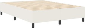 vidaXL Cadru de pat platformă Crem 140 x 200 cm Țesătură din corduroy
