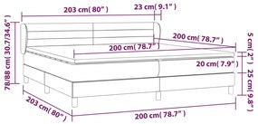 Pat box spring cu saltea, negru, 200x200 cm, catifea Negru, 200 x 200 cm, Benzi orizontale