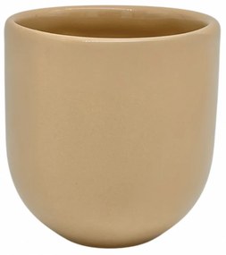 PAHAR CAFEA NOVUM BEJ DESCHIS (PANTONE Brazilian Sand, 250ML) GRESIE GLAZURATA MANUAL