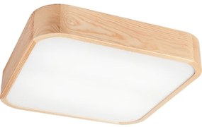 Plafonieră OAK SQUARE 4xE27/15W/230V 45x45 cm stejar